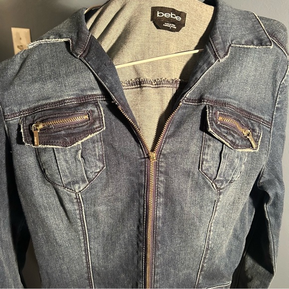 Bebe denim jean jumpsuit - Picture 9 of 14